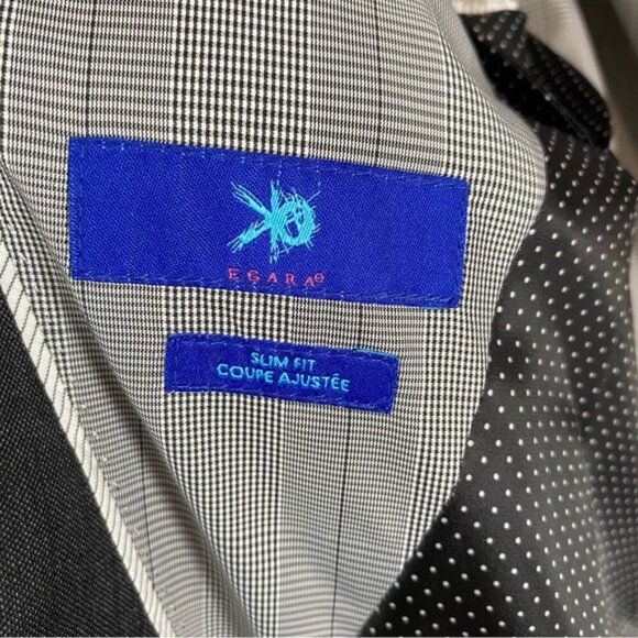 EGARA Slim Fit Charcoal Gray Dress Coat - 34 Short - Picture 8 of 10